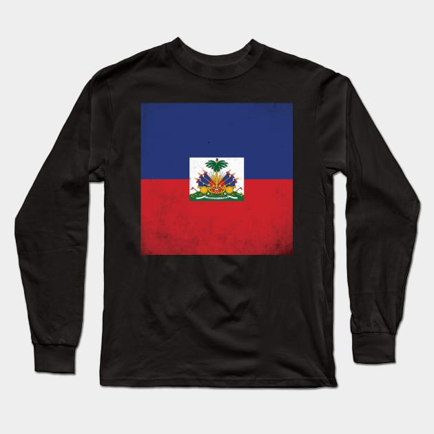 Celebrating Haitian Independence with the Vibrant Flag Long Sleeve T-Shirt by Creativoo